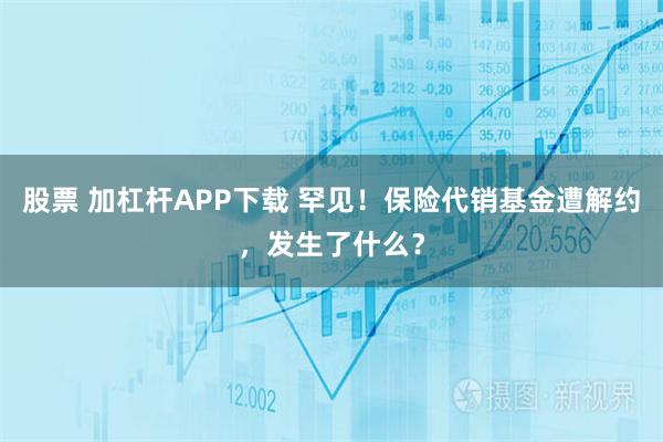 股票 加杠杆APP下载 罕见！保险代销基金遭解约，发生了什么？